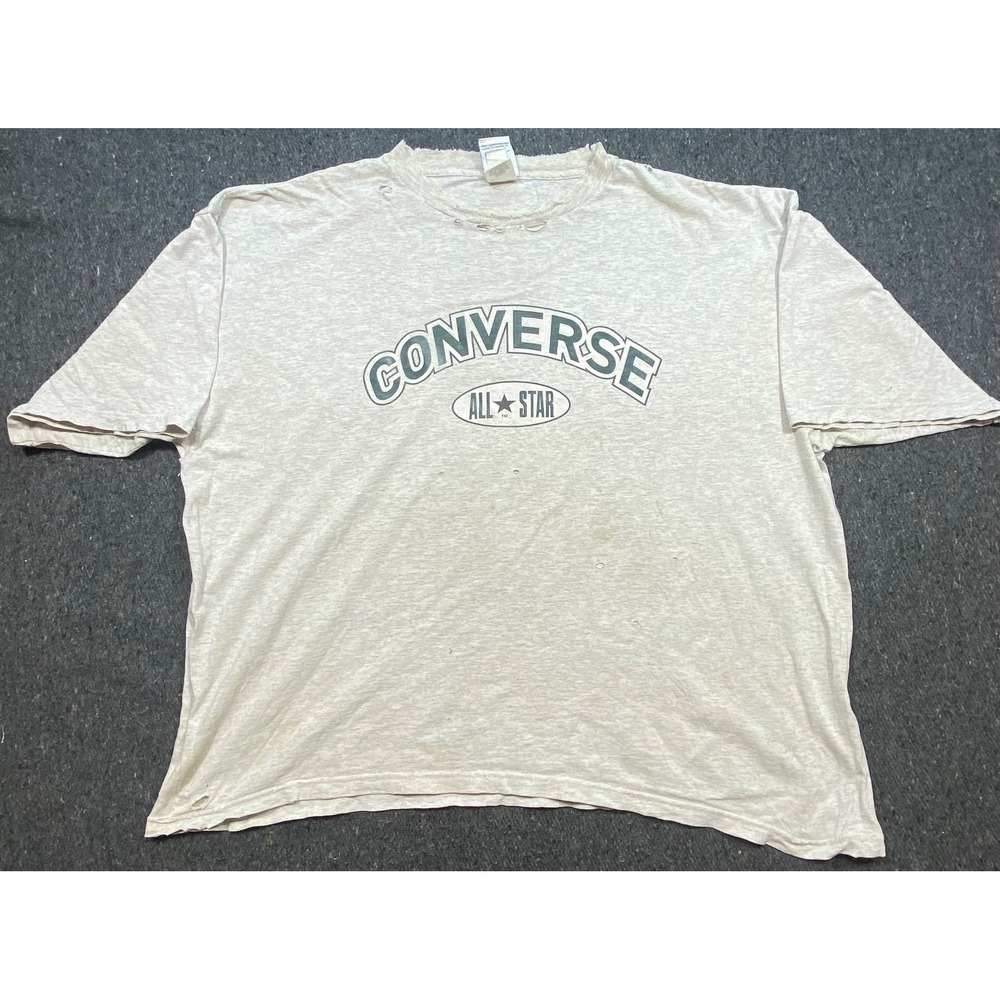 Converse T Shirt 4XL Mens Gray Vintage 90s Murina Distressed Graphic Made In USA